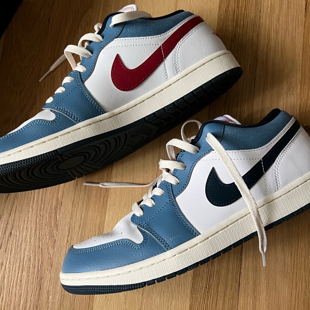Air Jordan 1 low Red and Blue Sneakers
